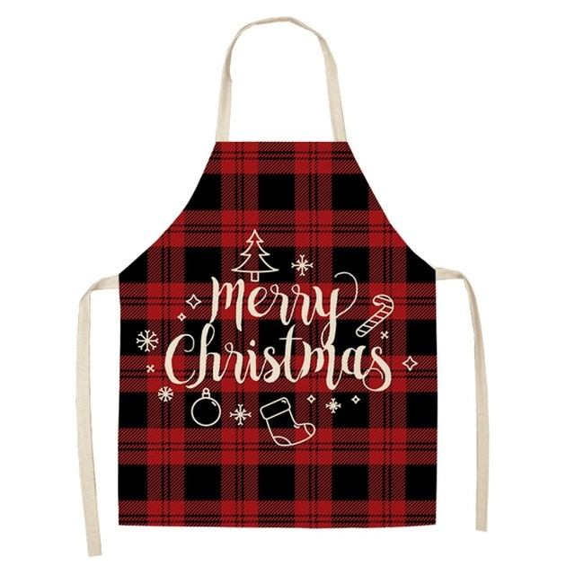 Schürze aus Leinen & Baumwolle, Weihnachten, Kreative Weihnachtsschürze, Cotton linen creative Christmas Apron
