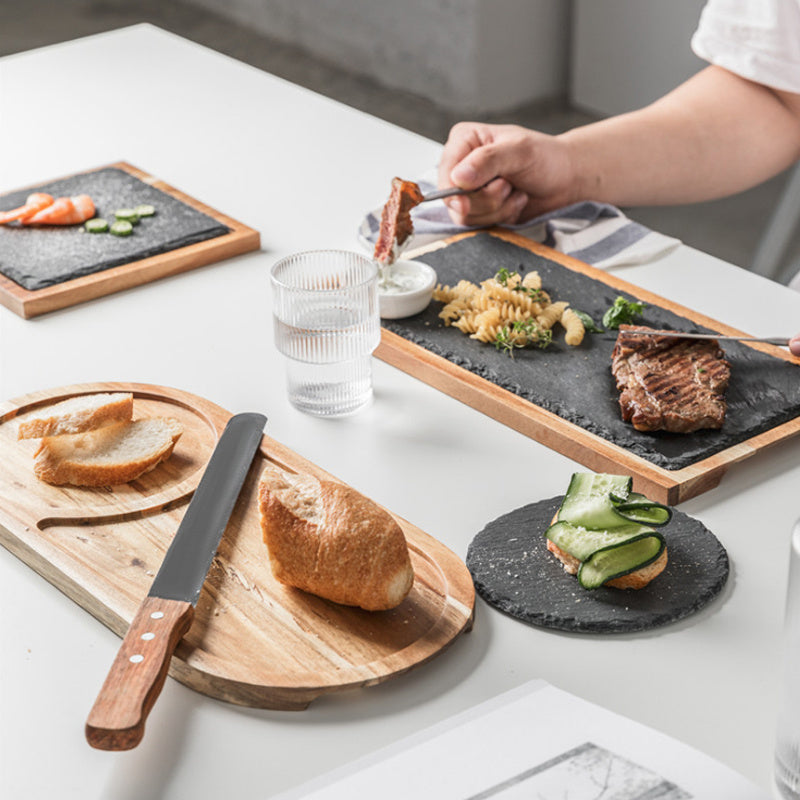Household rock wood board tray