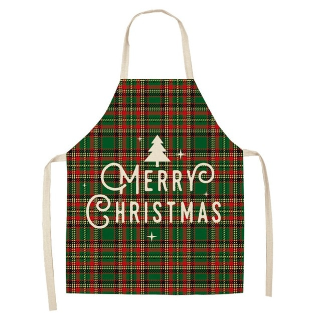 Schürze aus Leinen & Baumwolle, Weihnachten, Kreative Weihnachtsschürze, Cotton linen creative Christmas Apron