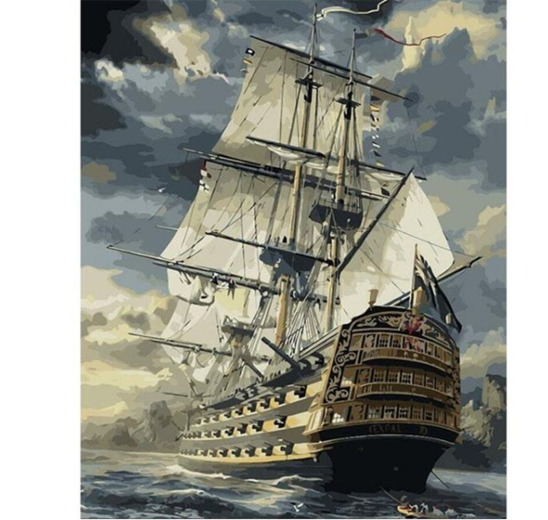 DIY ship - painting by numbers - painting set "SHIMA"