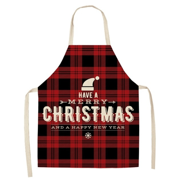 Schürze aus Leinen & Baumwolle, Weihnachten, Kreative Weihnachtsschürze, Cotton linen creative Christmas Apron
