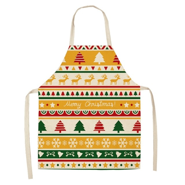 Schürze aus Leinen & Baumwolle, Weihnachten, Kreative Weihnachtsschürze, Cotton linen creative Christmas Apron