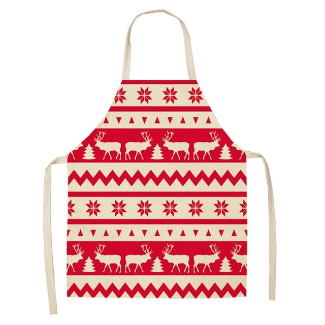 Schürze aus Leinen & Baumwolle, Weihnachten, Kreative Weihnachtsschürze, Cotton linen creative Christmas Apron