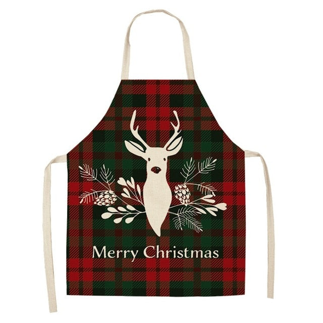 Schürze aus Leinen & Baumwolle, Weihnachten, Kreative Weihnachtsschürze, Cotton linen creative Christmas Apron
