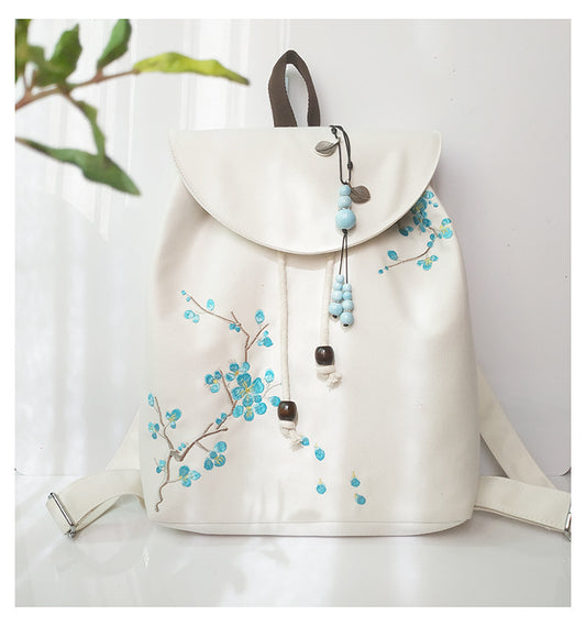 Stylish backpack made of durable linen fabric "RULEI"