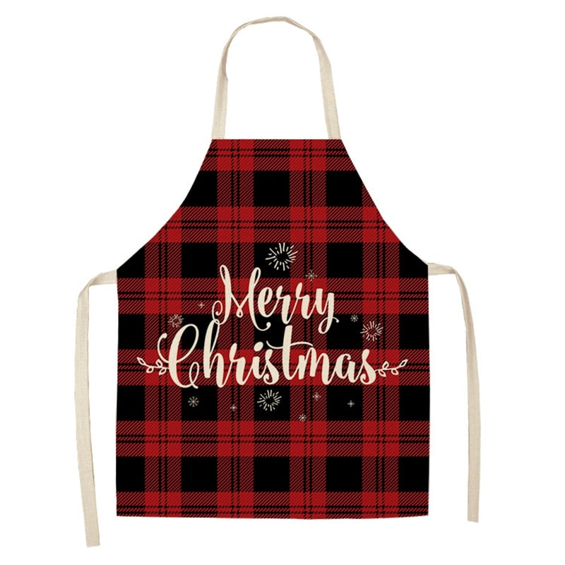 Schürze aus Leinen & Baumwolle, Weihnachten, Kreative Weihnachtsschürze, Cotton linen creative Christmas Apron