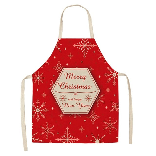 Schürze aus Leinen & Baumwolle, Weihnachten, Kreative Weihnachtsschürze, Cotton linen creative Christmas Apron
