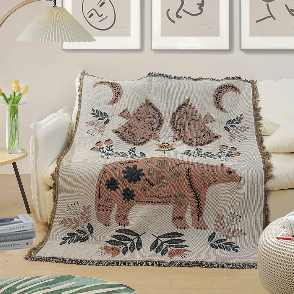American Country style blanket, decorative blanket for your sofa "SOFAM"