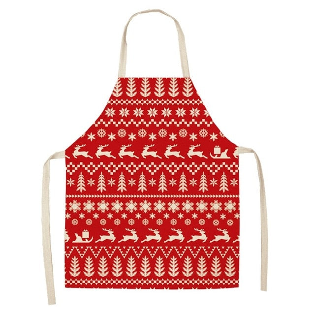 Schürze aus Leinen & Baumwolle, Weihnachten, Kreative Weihnachtsschürze, Cotton linen creative Christmas Apron
