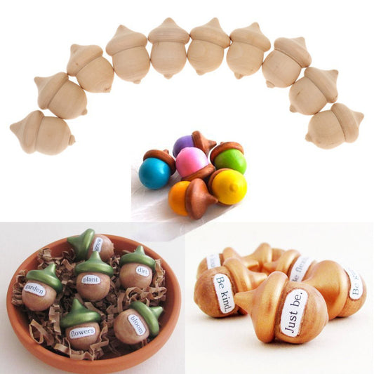 Acorn wooden craft home decoration for crafting "ACORN"