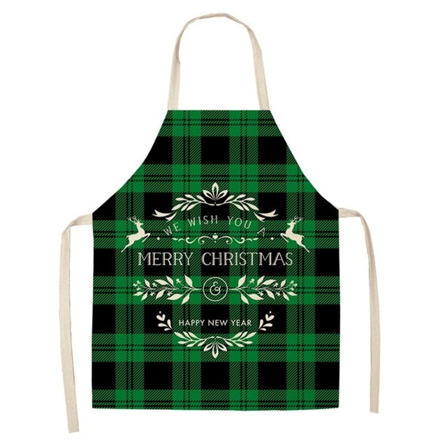 Schürze aus Leinen & Baumwolle, Weihnachten, Kreative Weihnachtsschürze, Cotton linen creative Christmas Apron