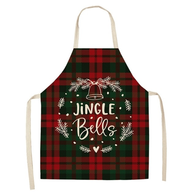 Schürze aus Leinen & Baumwolle, Weihnachten, Kreative Weihnachtsschürze, Cotton linen creative Christmas Apron