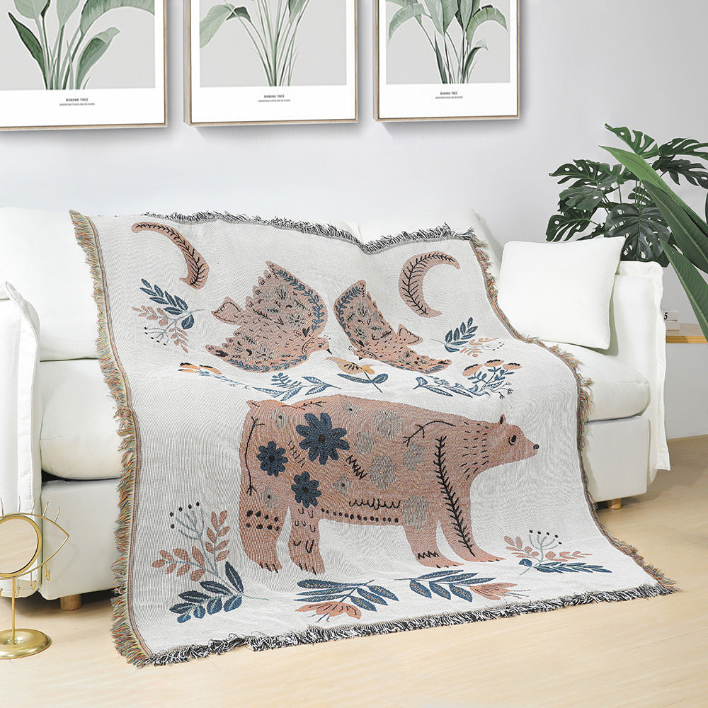 American Country style blanket, decorative blanket for your sofa "SOFAM"