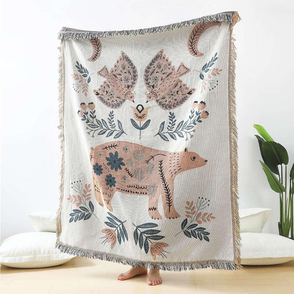 American Country style blanket, decorative blanket for your sofa "SOFAM"