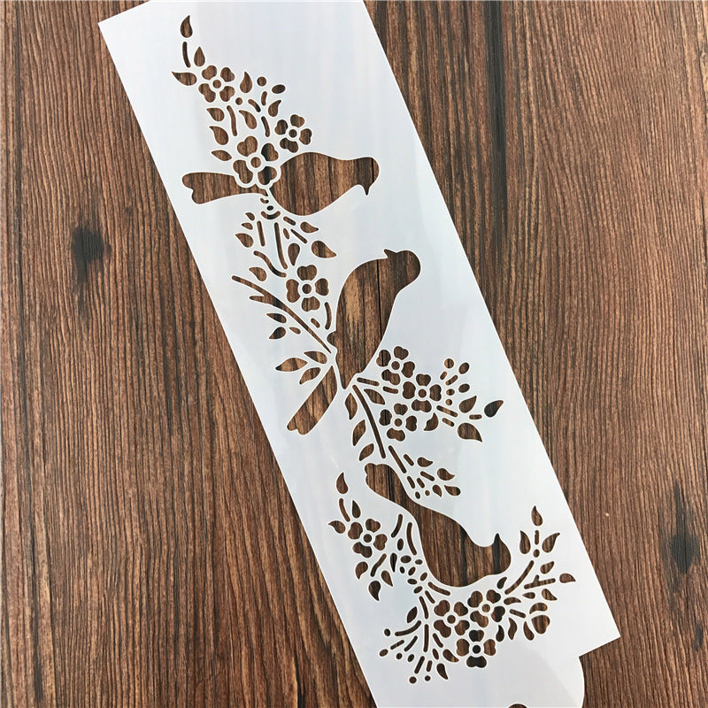 Animal Bird Magpie Cake Border Baking Tool Powdered Sugar Sieve Spray Flower Painting