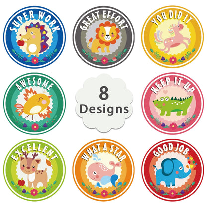 500roll Childrens Toys Reward Incentive Sticker Label Office Stationery Decoration Label Sealing Sticker