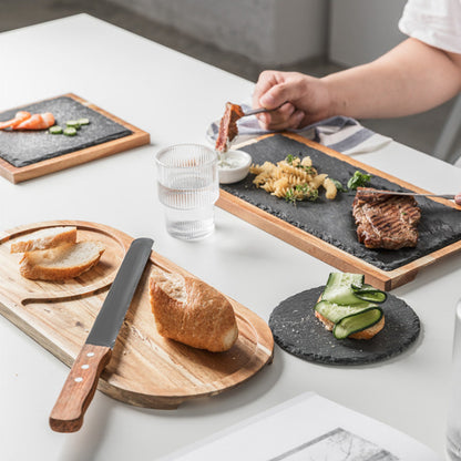 Household rock wood  board tray