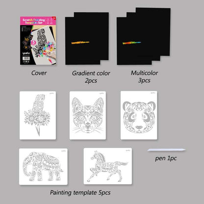 DIY manual scratch painting