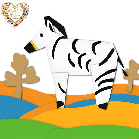 Einfache Bastel Idee - Zebra