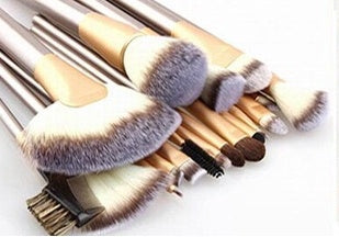 Spot Detonating 121824, White Make-up, White Make-up Brush, 24 Make-up And Brush Suits For Portable Beauty And Makeup Tools