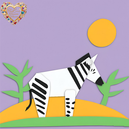 Einfache Bastel Idee - Zebra