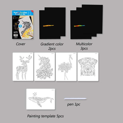 DIY manual scratch painting