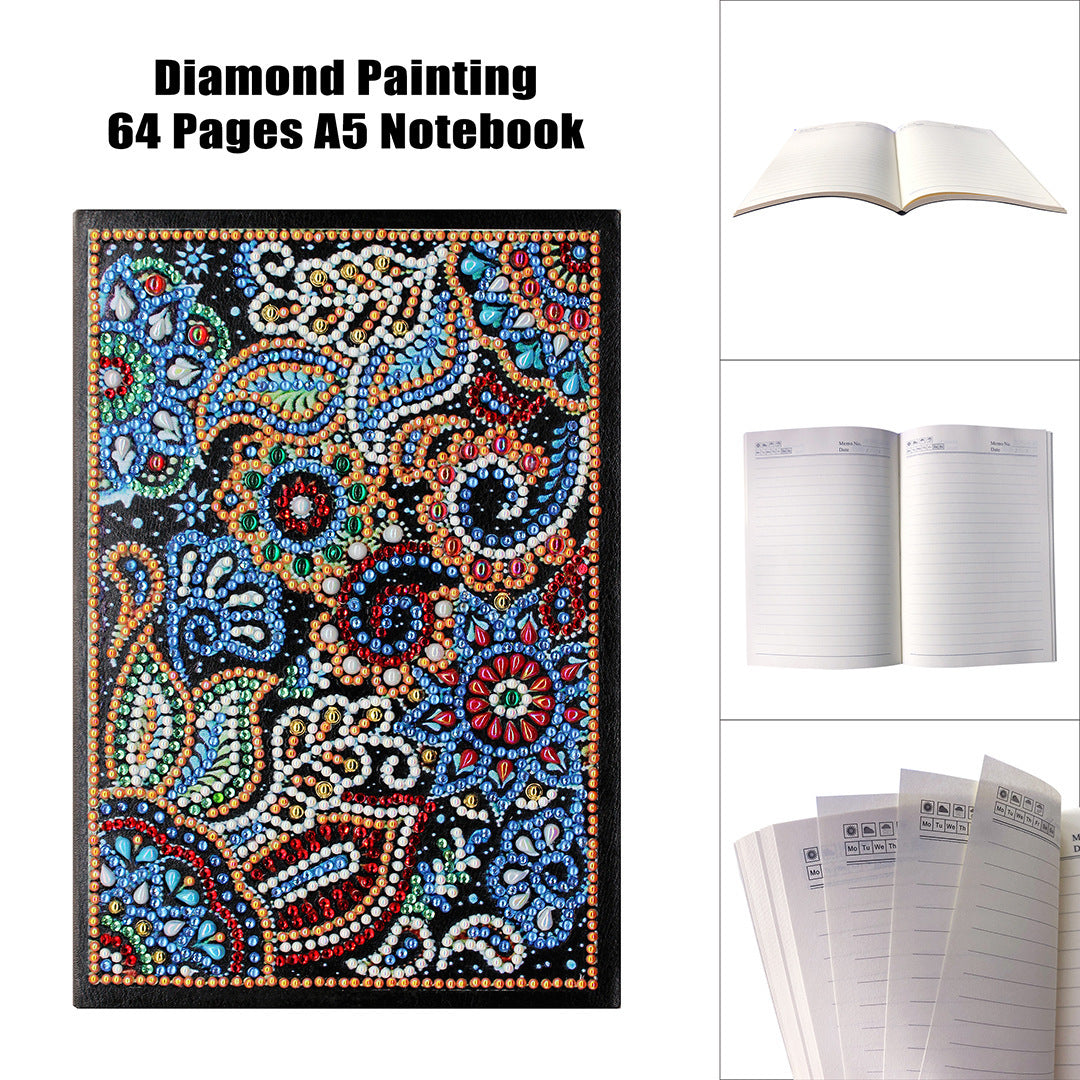 Shaped diamond painting notebook