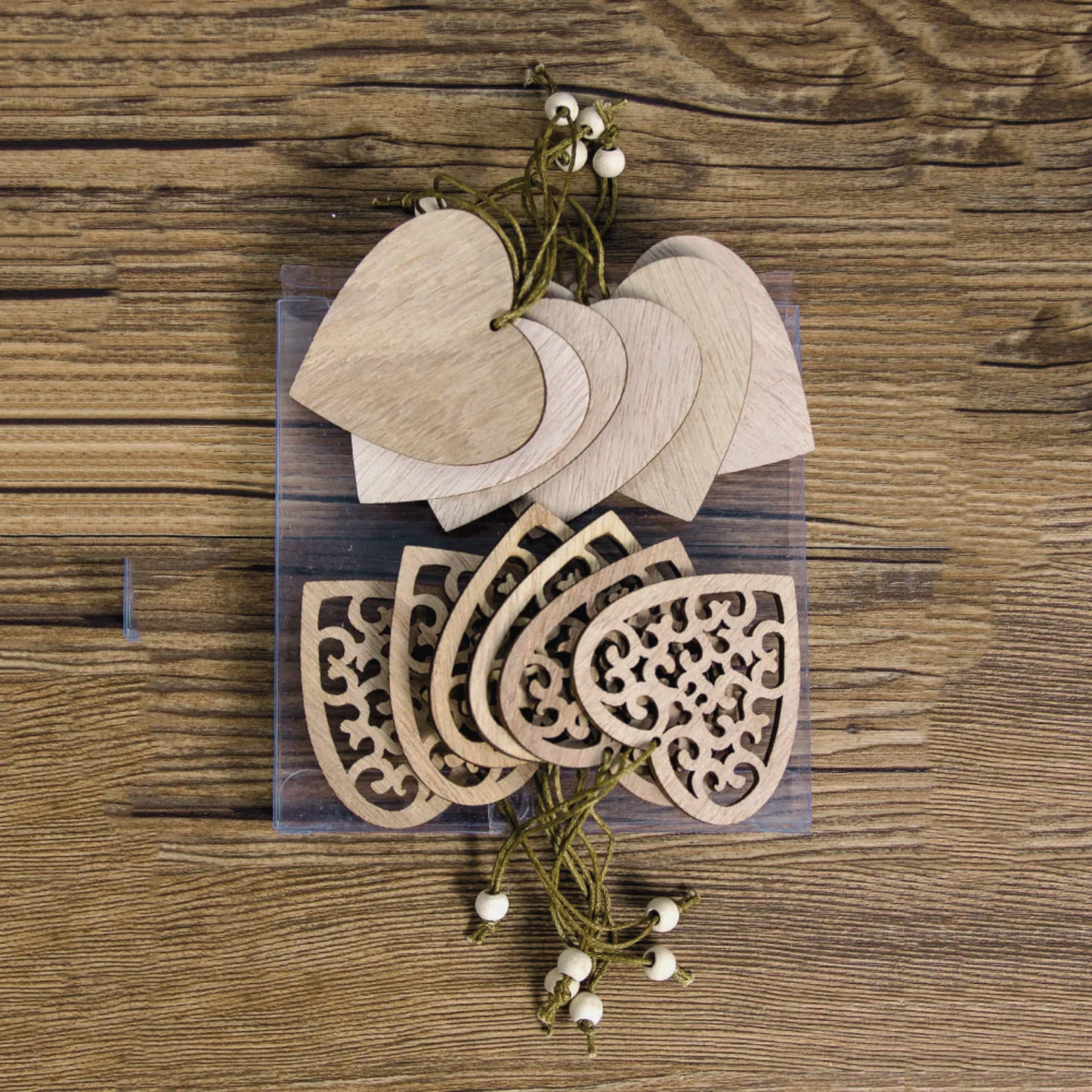 Weihnachtsbaum Anhänger, Weihnachtsdeko, Dekoration Äste, Tannenbäume, 12er Set, Holz Deko, Geschenkanhänger, Weihnachtsbäume, Geschenk Aufhängen / Ausmalen, DIY, Bemalen, Christmas Deko