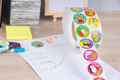 Cute Animal Label Reward Encourage Children Motivational Sticker