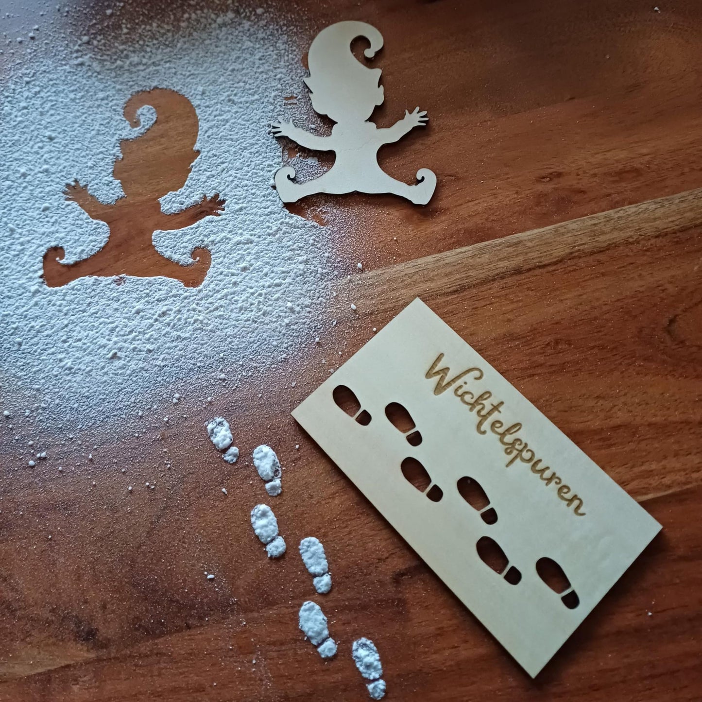 Weihnachtswichtel Fußabdruck Vorlage "WIFU"