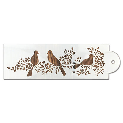 Animal Bird Magpie Cake Border Baking Tool Powdered Sugar Sieve Spray Flower Painting