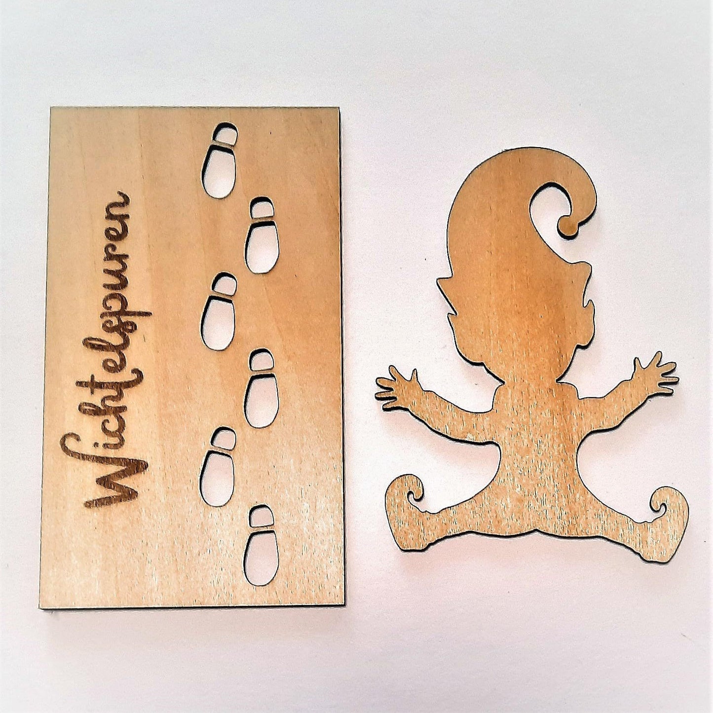 Weihnachtswichtel Fußabdruck Vorlage "WIFU"