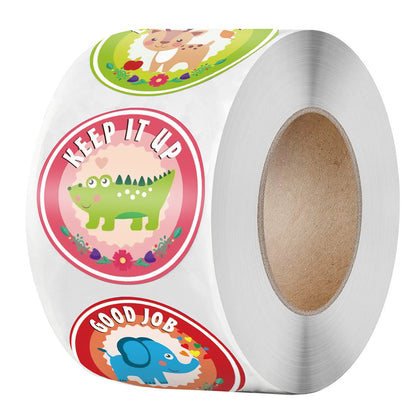 500roll Childrens Toys Reward Incentive Sticker Label Office Stationery Decoration Label Sealing Sticker
