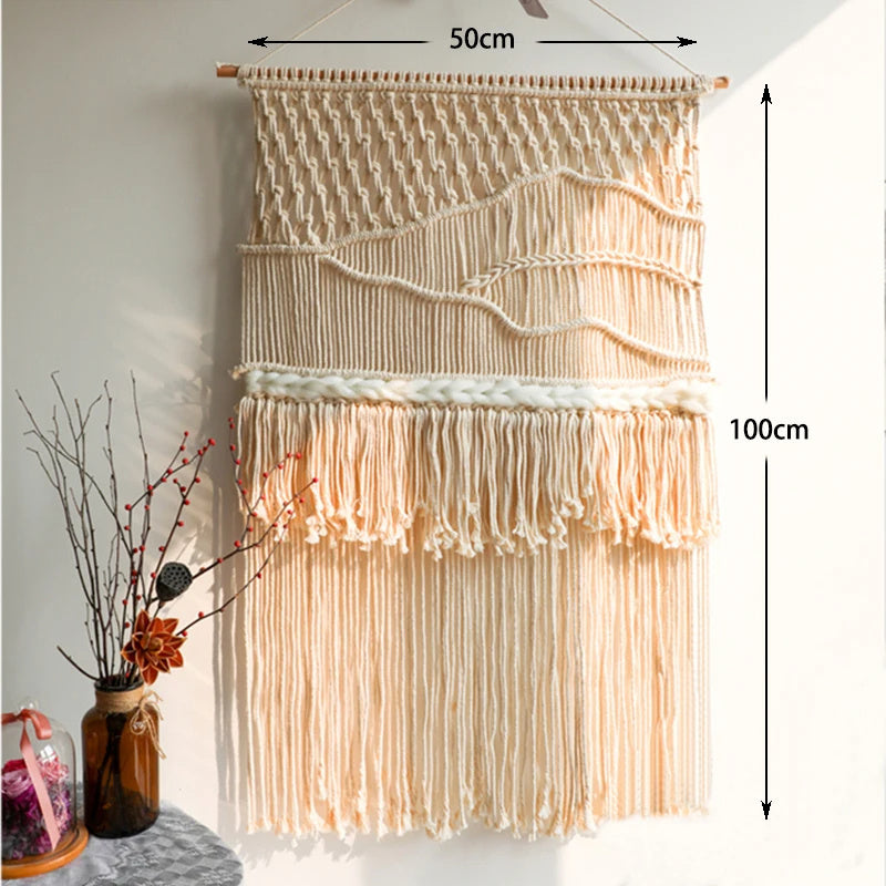 Hand-woven Bohemian Tapestry Wall Tassel