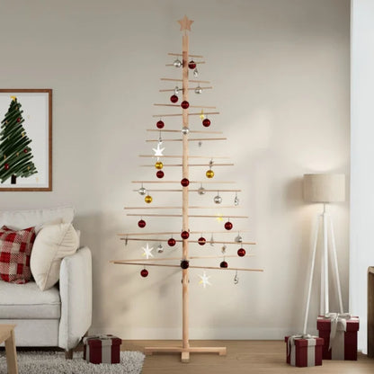 Boho Weihnachtsbaum aus Holz zum Schmücken "TREEDIY"