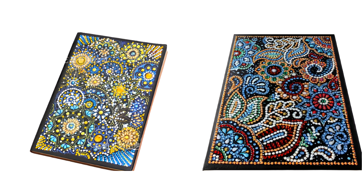 Shaped diamond painting notebook