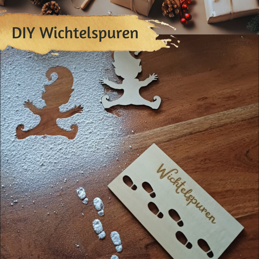 Weihnachtswichtel Fußabdruck Vorlage "WIFU"