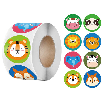 500roll Childrens Toys Reward Incentive Sticker Label Office Stationery Decoration Label Sealing Sticker