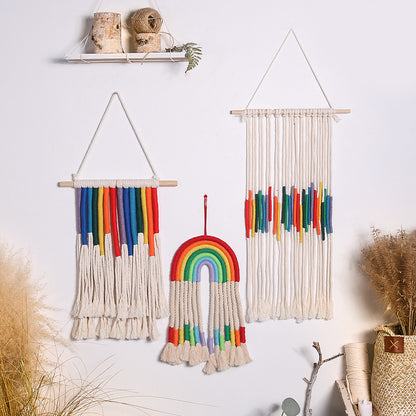 Rainbow Home Hand-woven Tapestry Decoration