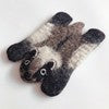 Felt wool coasters: cat, bear, panda, sheep, tiger, zebra, elephant, cow "FIUT"