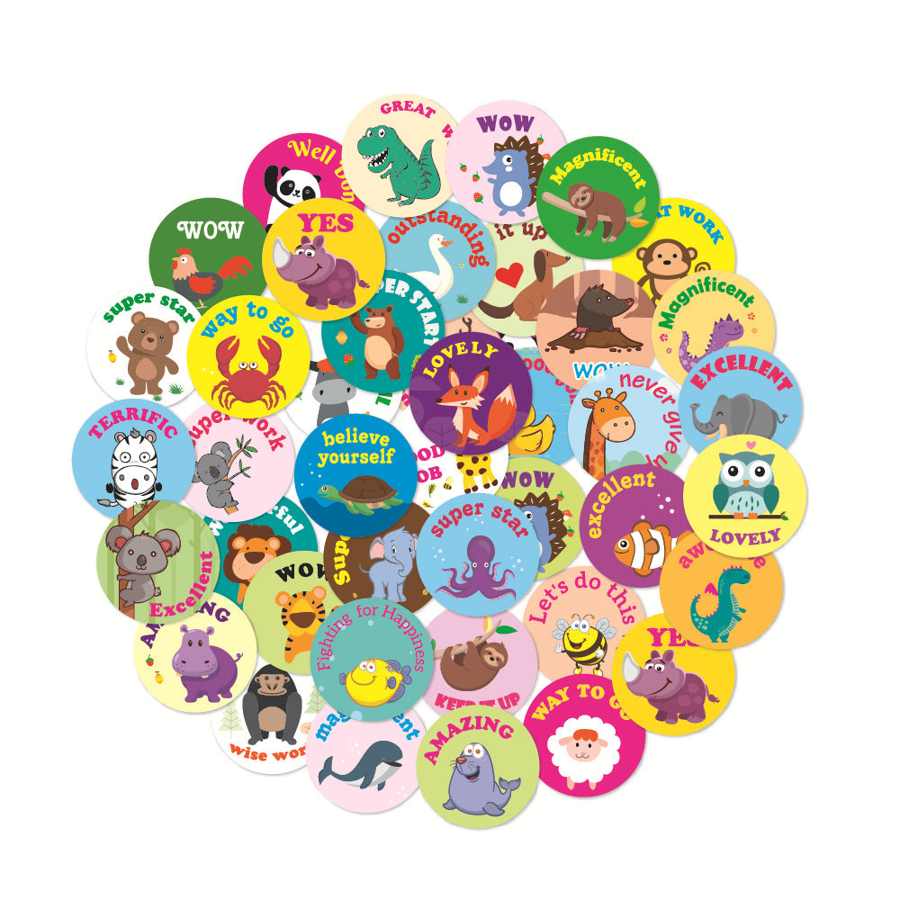 Teaching Cartoon Cute Animal Child Reward Sticker