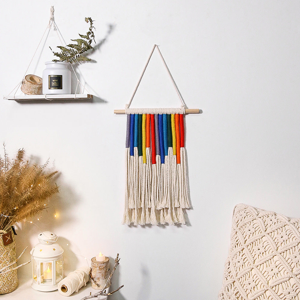 Rainbow Home Hand-woven Tapestry Decoration