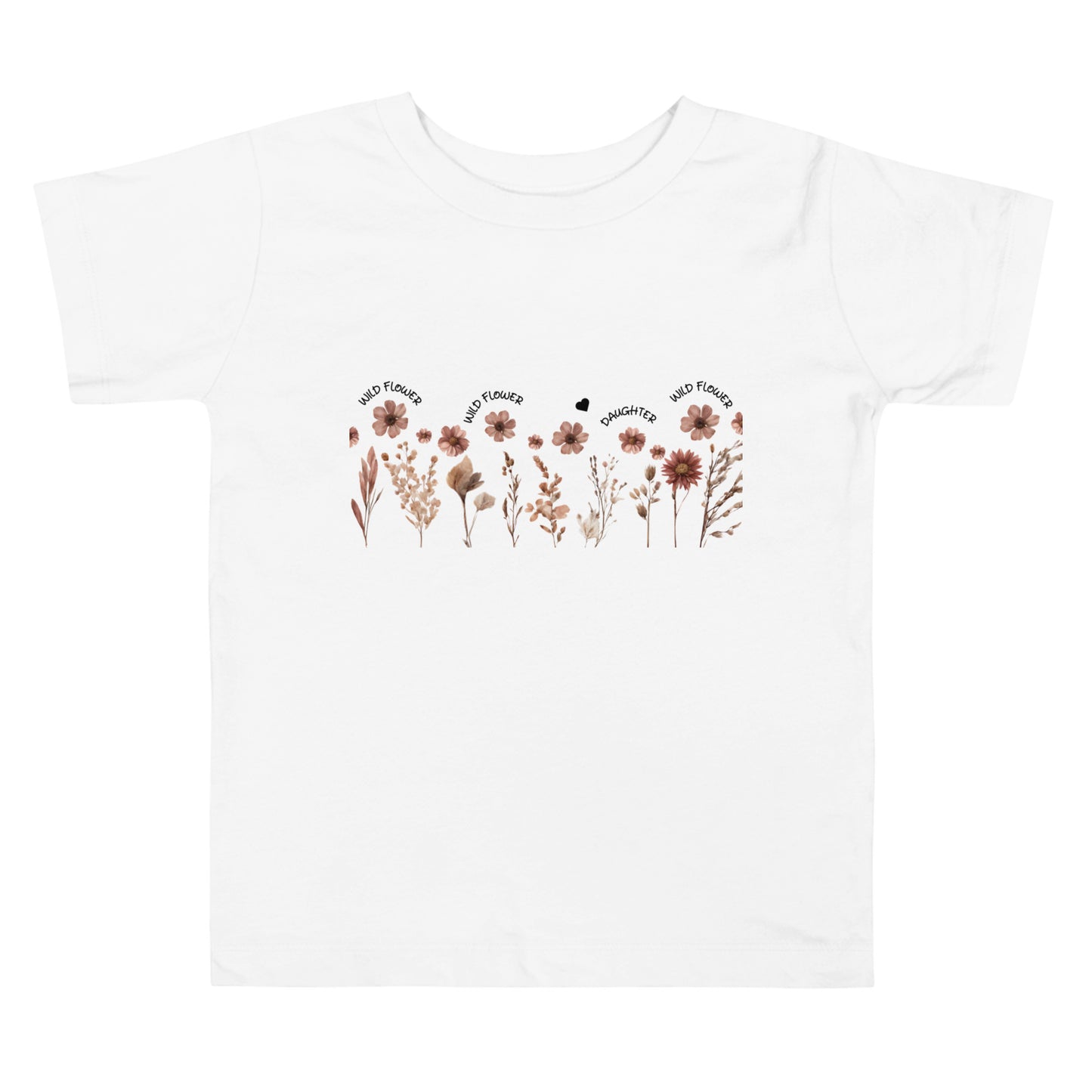 *♥DAUGHTER* Kurzärmeliges Wildblumen Kinder / Kleinkind /Baby T-Shirt [Familie Partnerlook Optionen] "WILDTO"