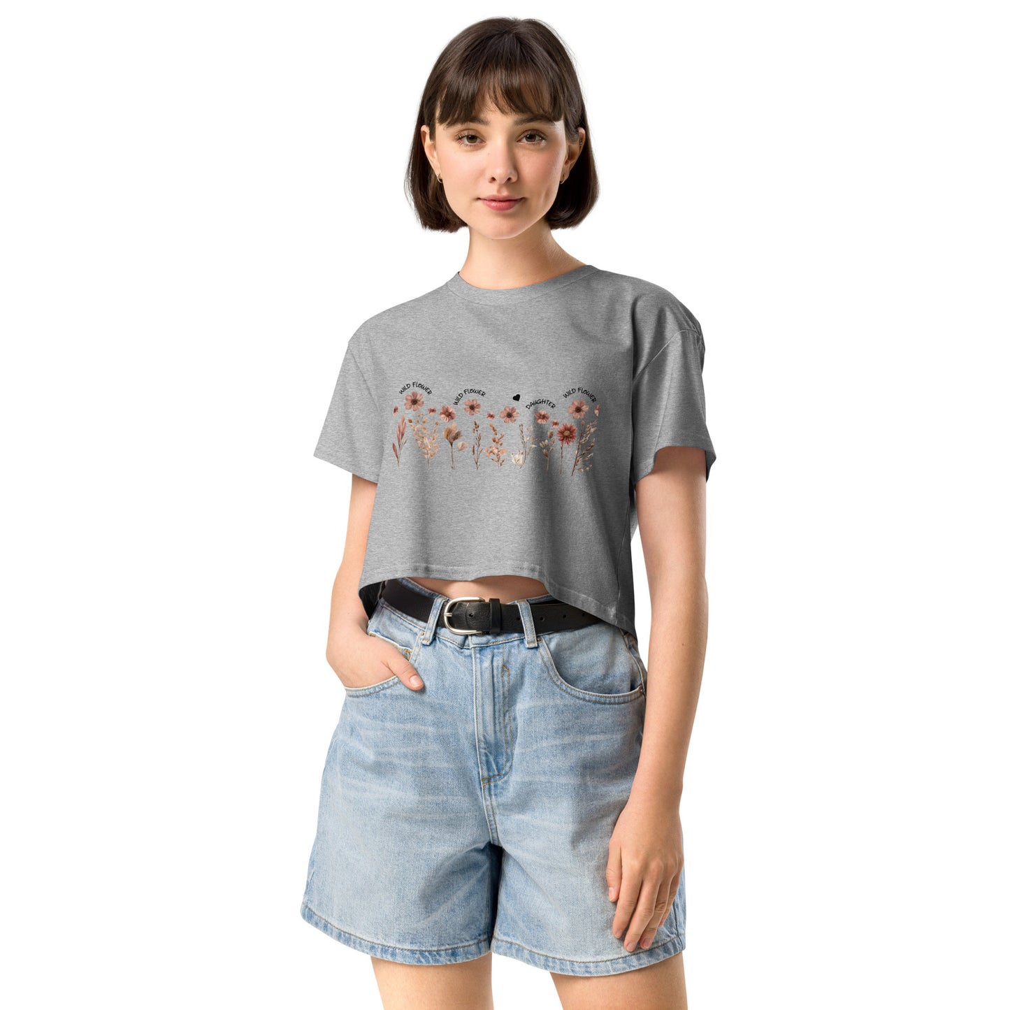 *♥ DAUGHTER* Crop-Top / T-Shirt [Family Matching Look Options] "WILDTO3" *This model ships to EU ONLY*