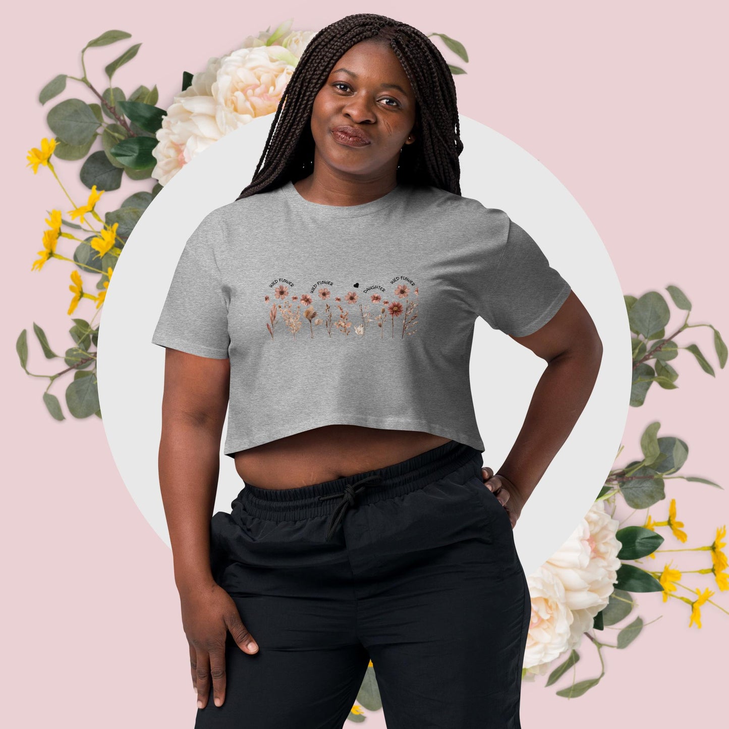 *♥ DAUGHTER* Crop-Top / T-Shirt [Family Matching Look Options] "WILDTO3" *This model ships to EU ONLY*